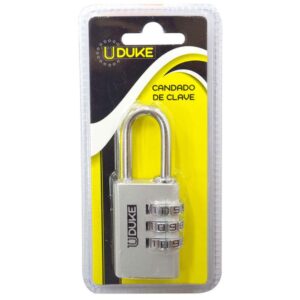 CANDADO CLAVE 30 MM 3 DIGITOS UDUKE COLORES SURTIDOS (HT90141)