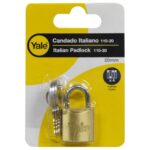 CANDADO YALE ITALIANO 110-20 (10563)(BLISTER)