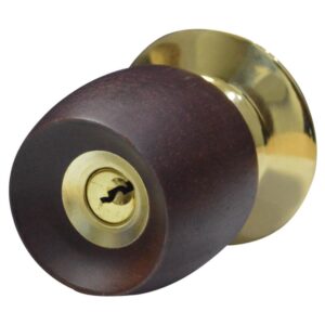 CHAPA BOLA ALCOBA P/MADERA ESCUDO DORADO GATO 271*