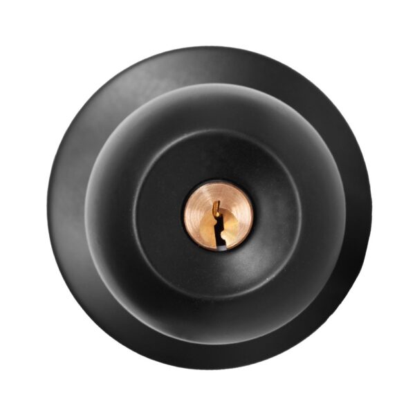 CHAPA BOLA ALCOBA P/METALICA NEGRA ACERO INOXIDABLE UDUKE (HT1628)
