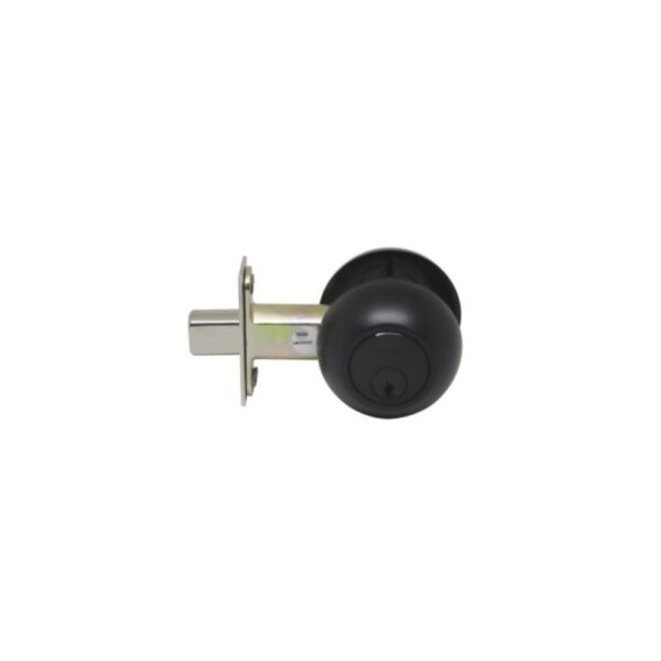 CHAPA CERROJO SEGURIDAD YALE 170 1/4 NEGRA LLAVE LLAVE  (0009282)