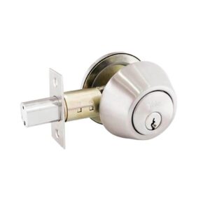 CHAPA CERROJO SEGURIDAD YALE KENT 1/4 CROMADA LLAVE LLAVE  (4100)
