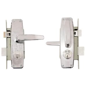 CHAPA DE EMBUTIR CON MANIJA L370 LISBOA YALE NIQUEL SATINADO US15 (4008)