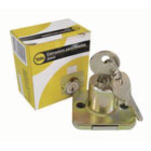 CHAPA NOCHERO CERRADURA PARA MUEBLE YALE 2044C(5007)