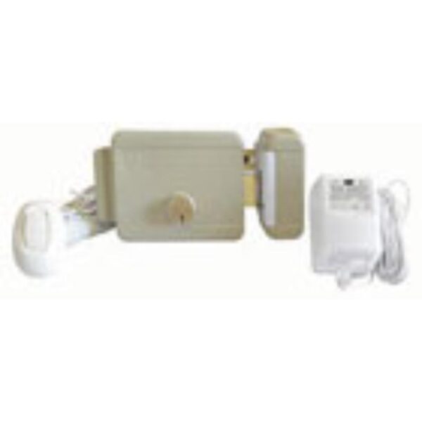 KIT CERRADURA ELECTRICA YALE 60MM DER 12V PUERTAS METAL Y MADERA (10726)