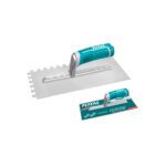 Llana 280 x 130 MM Dentada Mango Plastico Acero Inoxidable Total (THTT81286)