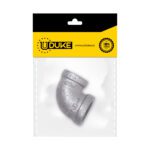 GALVANIZADO CODO 1/2 CON REDUCCION 3/8 (FINO) PQT X 1 UDUKE