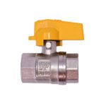 LLAVE GAS CROMADA PN40 (CHAPOLA AMARILLA) (HT70006)