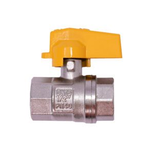 LLAVE GAS CROMADA PN40 (CHAPOLA AMARILLA) (HT70006)