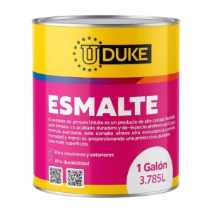 ESMALTE BARNIZ BRILLANTE GALON EXTERIOR E INTERIOR (UDUKE)