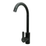 LLAVE LAVAPLATOS ACERO INOXIDABLE REDONDA         NEGRA UDUKE (HT2048)