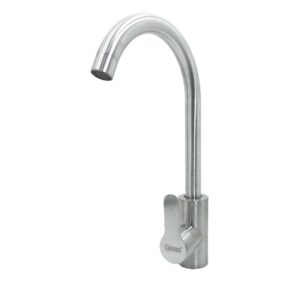 LLAVE LAVAPLATOS ACERO INOXIDABLE MONOCONTROL  REDONDA CROMADA UDUKE (HT2049)