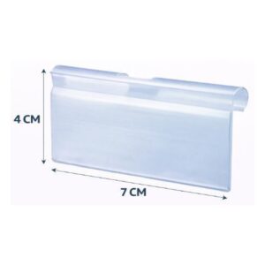 Portaprecios Plastico para Gancho (40X70-MM)(HT90202)