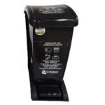 Papelera 30 LT Pedal Negra Colplast