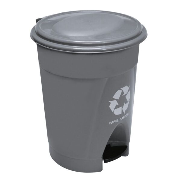 PAPELERA PEDAL 25 LT RED NEGRA COLPLAST
