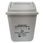 PAPELERA VAIVEN 10 LT - BLANCA
