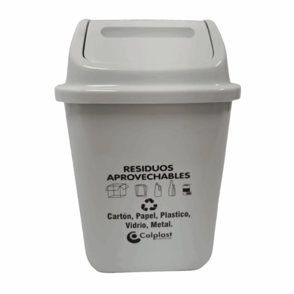 PAPELERA VAIVEN 5LT - BLANCA COLPLAST