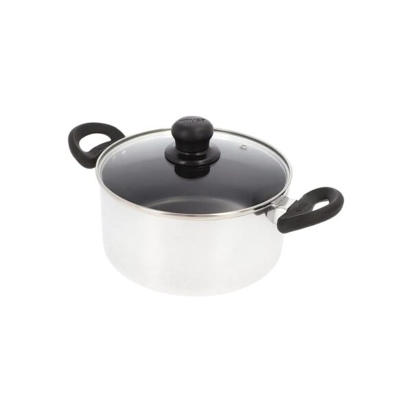 OLLA 24 CM ALUMINIO BR TAPA VIDRIO ESPLENDOR IMUSA