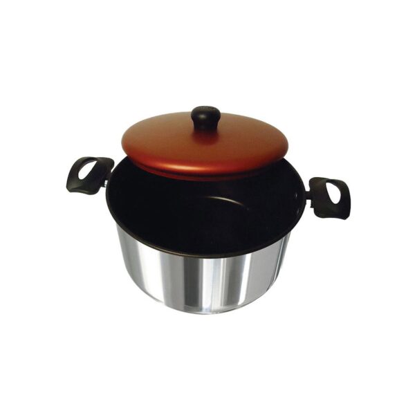 OLLA ALUMINIO 20 CM 3,4 LTS FENOL TAPA ROJA IMUSA