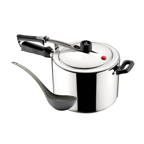 OLLA PRESION 6,0 LTS SECURY + CUCHARON IMUSA