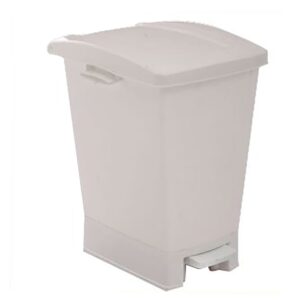 PAPELERA 27 LITROS BLANCA PEDAL