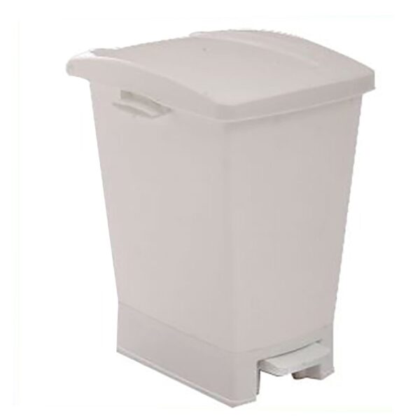 PAPELERA 27 LITROS BLANCA PEDAL
