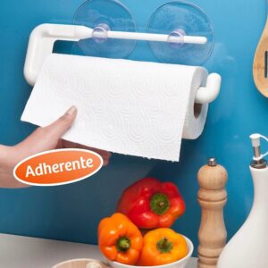 PORTA PAPEL COCINA ADHERENTE 2 DAMECOS