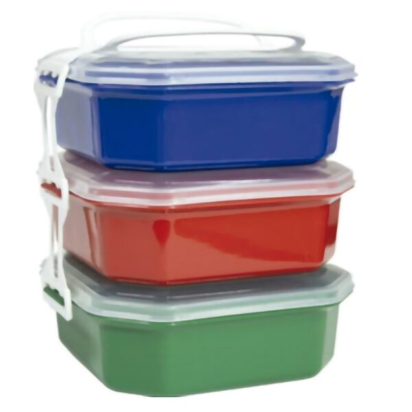 PORTACOMIDAS CUADRADO PLANOS X 3