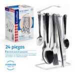 SET CUBIERTOS 24PZ BASE METAL EXCALIBUR