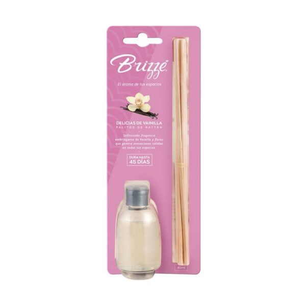 PALITOS DE RATTAN DELICIAS DE VAINILLA 40ML BRIZZE
