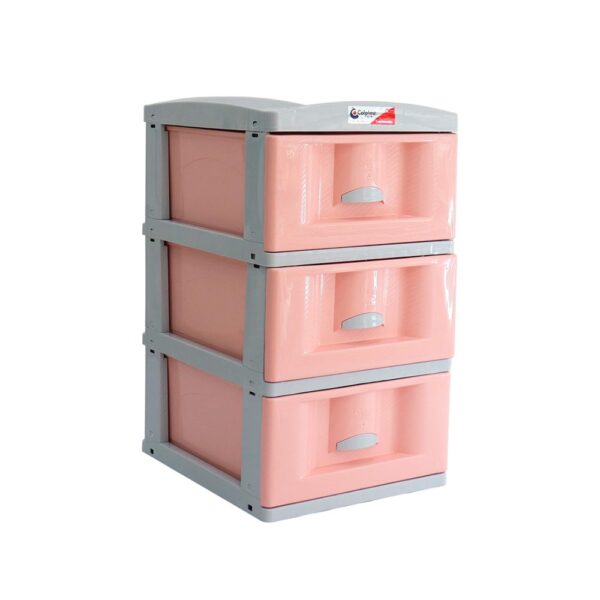PRACTIMUEBLE PEQ X 3ROSA PASTEL - GRIS