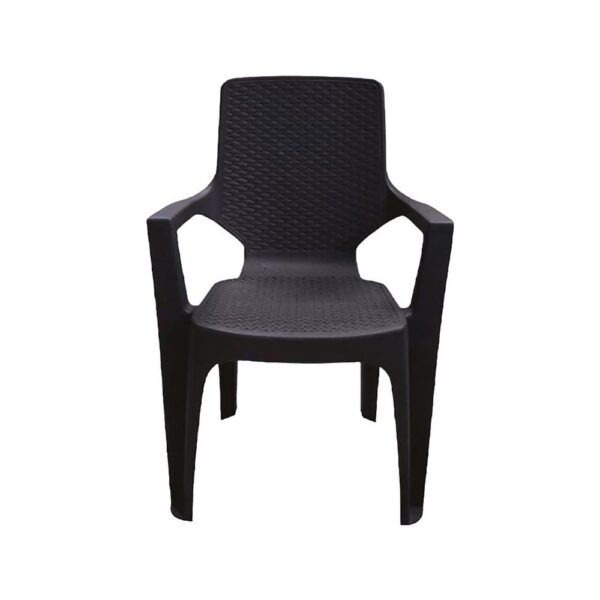 SILLA REGGINA CON BRAZOS RATTAN - WENGUE