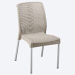 SILLA SHIA S/BRAZO TAUPE RIMAX