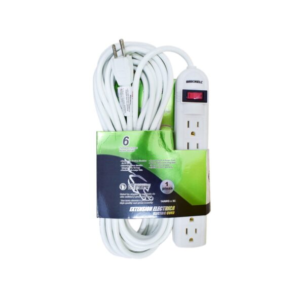 TOMA MULTIPLE X 6 CON CABLE 7 MTS ELECTRIC (RETIE-SP) (SB-013-7