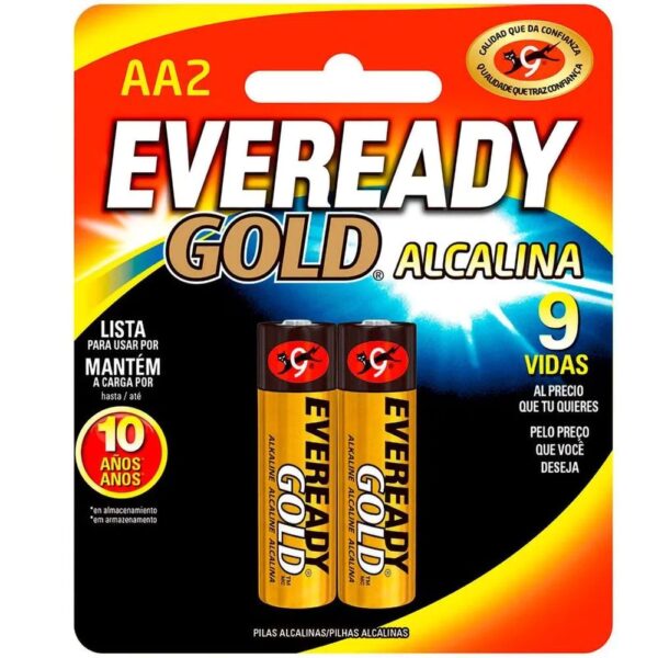 PILA AA ALKALINA X2 EVEREADY