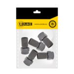 TERMINAL COAXIAL GRIS MATE ROSCA FINA RG6 PQT X 5 UDUKE