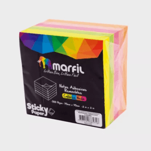 NOTAS MARFIL ADH 75X75 400 HOJAS COLORES SUT COD: 145753