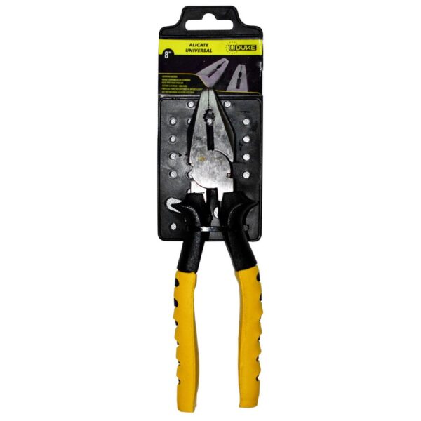 ALICATE UNIVERSAL 8" AMARILLO-NEGRO UDUKE (HTY0041)