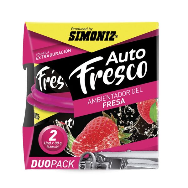 AMBIENTADOR SHICK EN GEL FRESA 80GRS DUO PACK (110043)