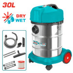 ASPIRADORA Y SOPLADORA PARA HUMEDO Y SECO 30L 1400W INCLUYE ACCESORIOS  INDUSTRIAL SUPER TOTAL (UTVC14301)