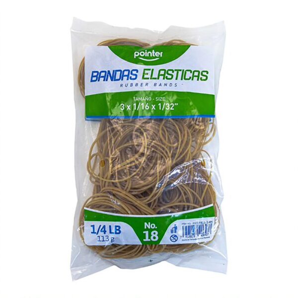 BANDAS ELASTICAS 1/4LB BAG POINTER