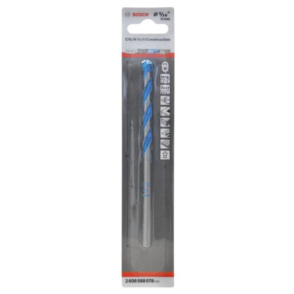 BROCA CYL-9 MULTICONSTRUCION BOSCH 5/16 X 6 (2608588078000)