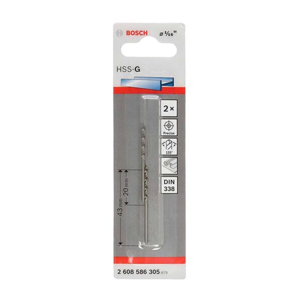 BROCA LAMINA BOSCH HSS-G 1/16 (2608586305000)