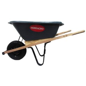 BUGUI HERRAGRO PLATON GRIS PLASTICO CHASIS MADERA (5000) (100 LITROS (LLANTA NEUMATICA (17500003)