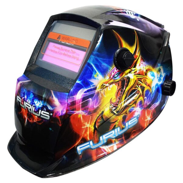 CARETA SOLDAR INTELIGENTE FOTOSENSIBLE FURIUS FALCON DISENO DRAGON (FW49)