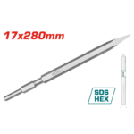 CINCEL PUNTA HEXAGONAL 17 X 280 MM SUPER TOTAL (TAC153171)