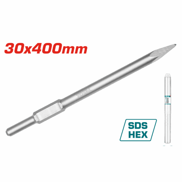 CINCEL PUNTA SDS HEXAGONAL 30X 400 MM SUPER TOTAL (TAC15333011)
