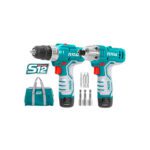 COMBO INALAMBRICO TALADRO PERCUTOR 3/8" + ATORNILLADOR DE IMPACTO 1/4" 12V INCLUYE 2 BATERIA Y 1 CARGADOR TOTAL (UTKLI1201)