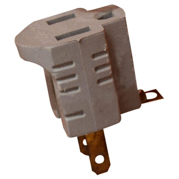 CONVERTIDOR POLO/TIERRA 3 A 2 FINO (SAKURA) GRIS (RETIE-FL) (HT20566)
