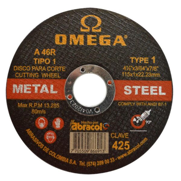 DISCO OMEGA CORTE METAL 4 1/2 (SAAGDBA30012)